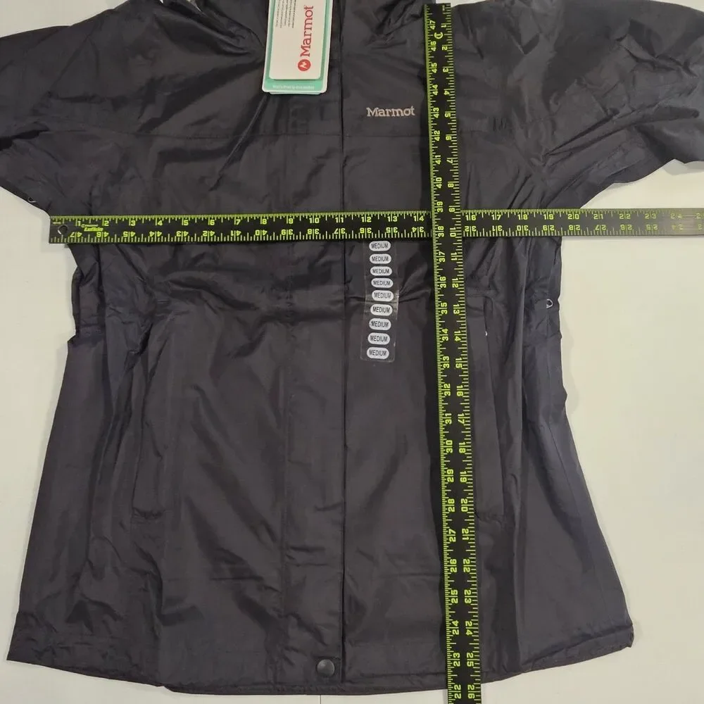 Marmot Women's Precip Eco Jacket rain coat / Black /‎ 46700-001 / Medium/ New